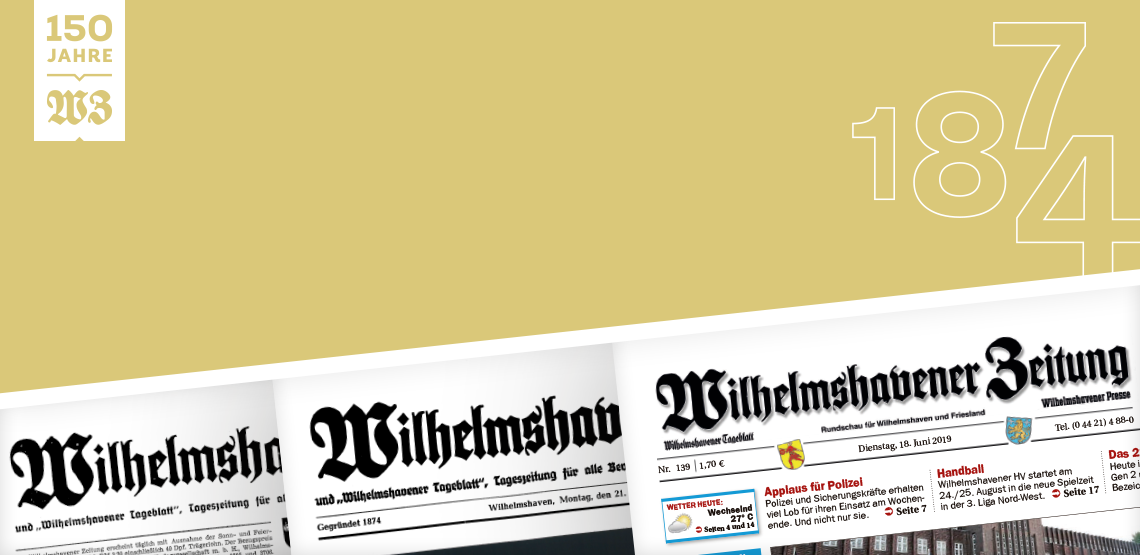 150 Jahre Wilhelmshavener Zeitung